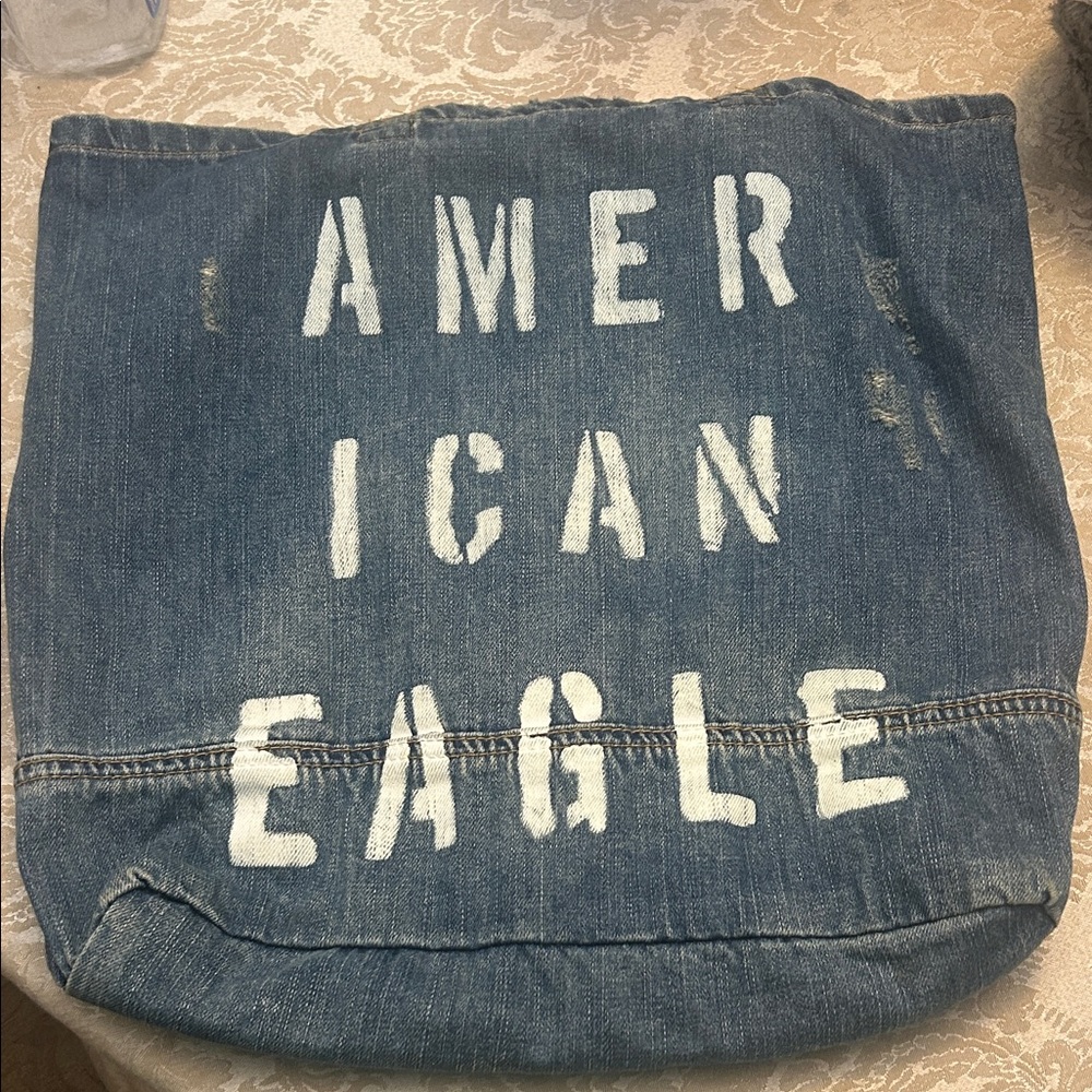 American Eagle Outfitters Blue Denim Shoulder Bag